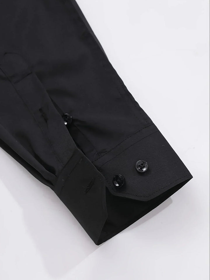 Hunter | Long Sleeve Button-Up Shirt with Refined Design