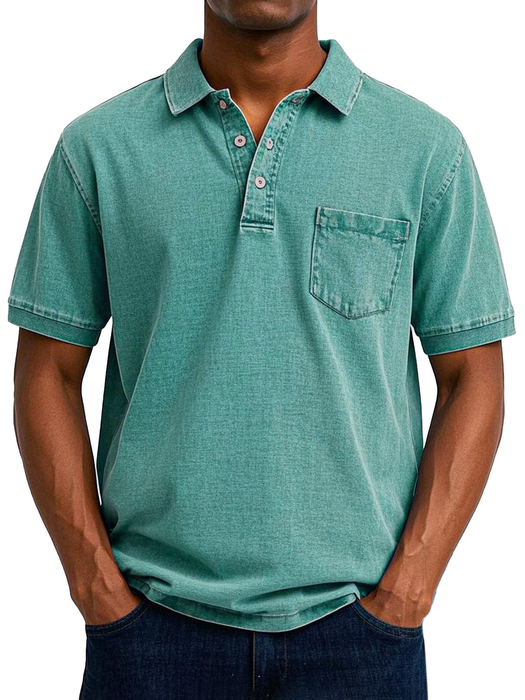 Nathaniel | Men's Polo with Vintage Design