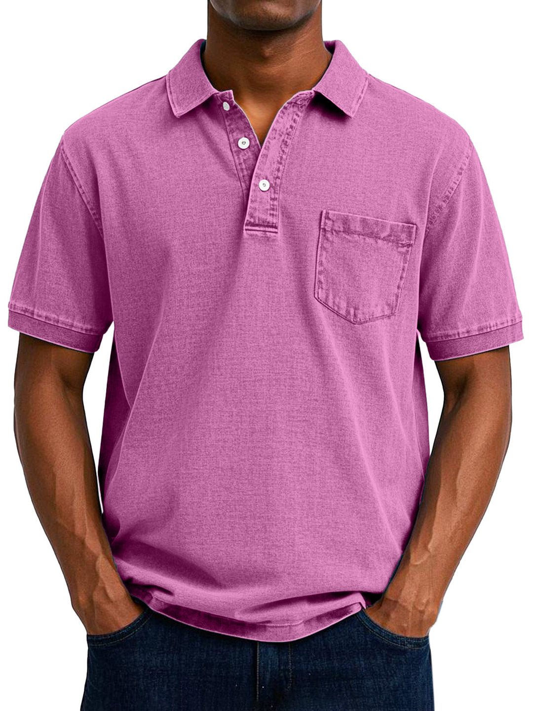 Nathaniel | Men's Polo with Vintage Design