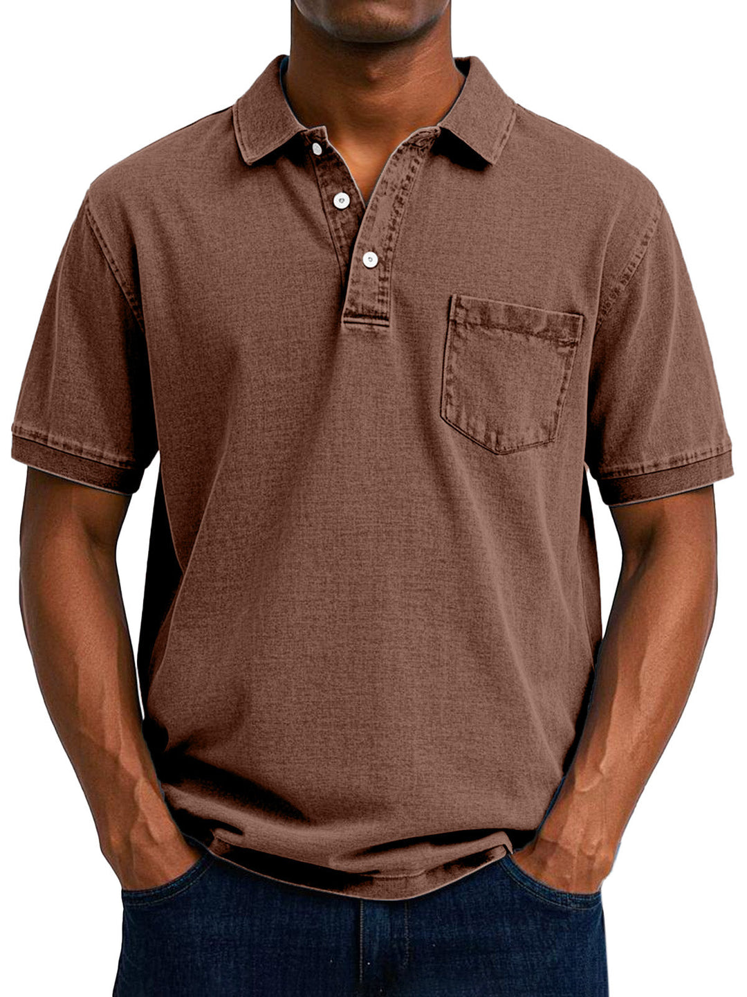 Nathaniel | Men's Polo with Vintage Design