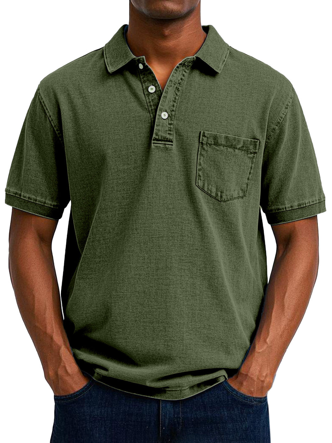 Nathaniel | Men's Polo with Vintage Design