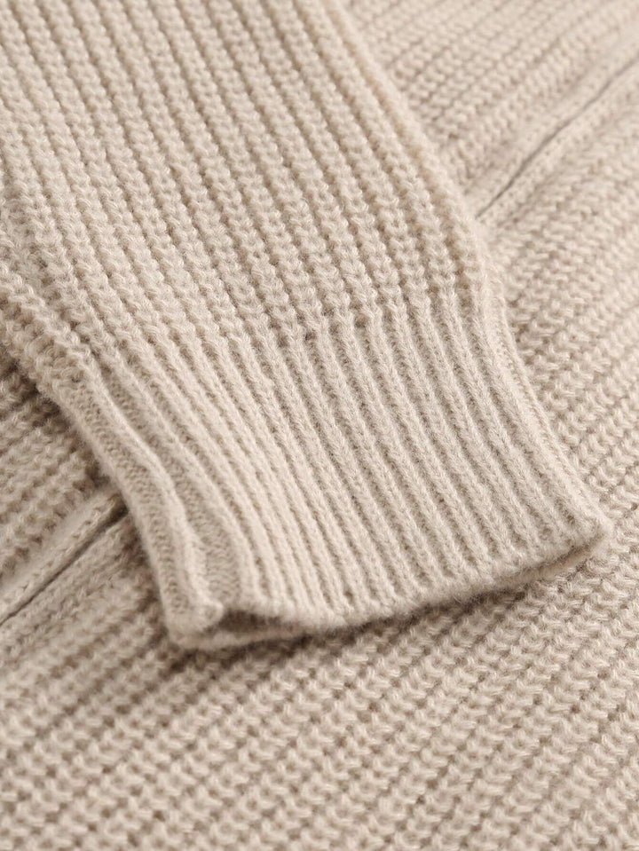 Donald | Zip-Up Cardigan with Fine Knit Fabric