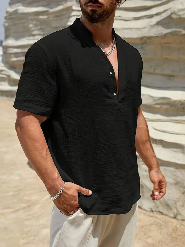 Christian | Summer Shirt with High Collar