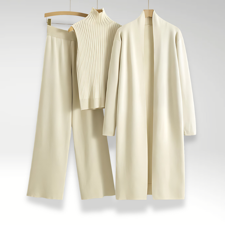 Melissa | Three-Piece Knit Set with Luxe Fabric