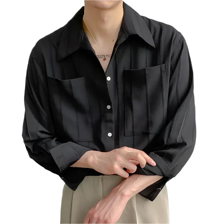 Elijah | Ribbed Shirt with ST Tropez Design