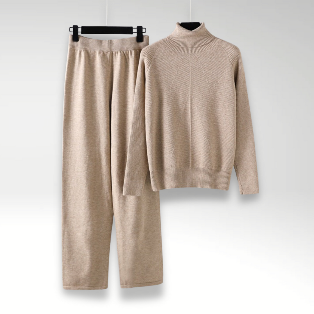 Michelle | Two-Piece Cable Knit Lounge Set with Complete Comfort