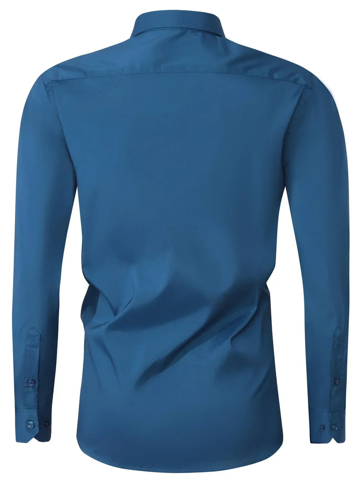 Hunter | Long Sleeve Button-Up Shirt with Refined Design