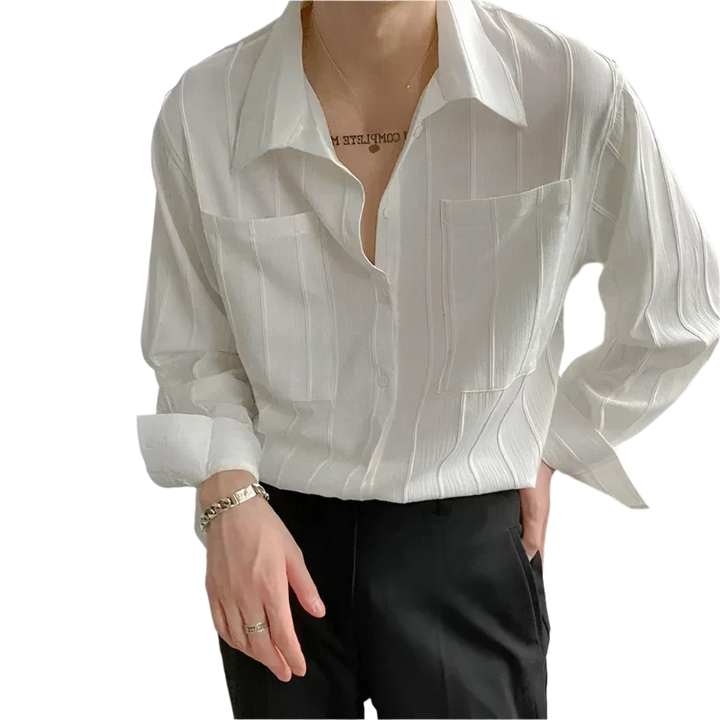 Elijah | Ribbed Shirt with ST Tropez Design