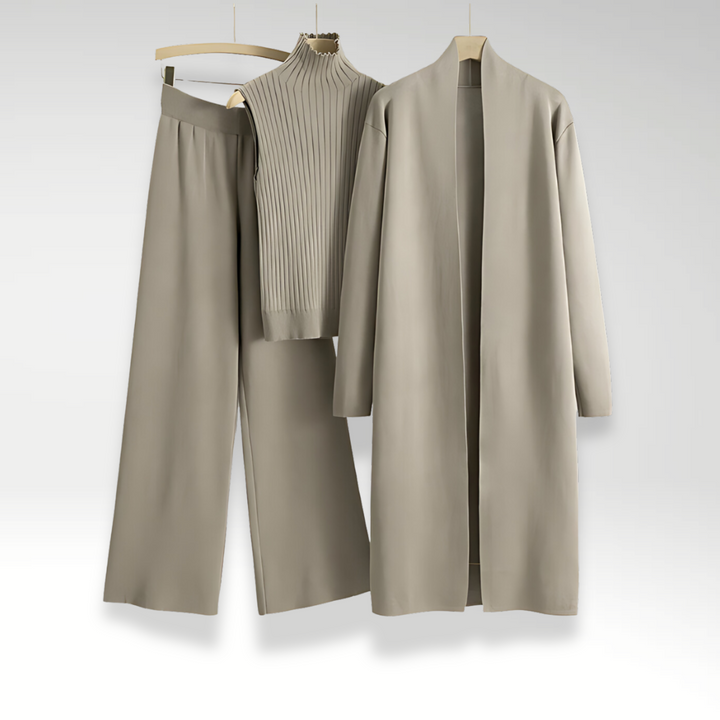 Melissa | Three-Piece Knit Set with Luxe Fabric