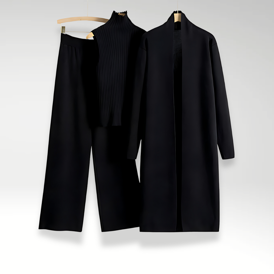 Melissa | Three-Piece Knit Set with Luxe Fabric