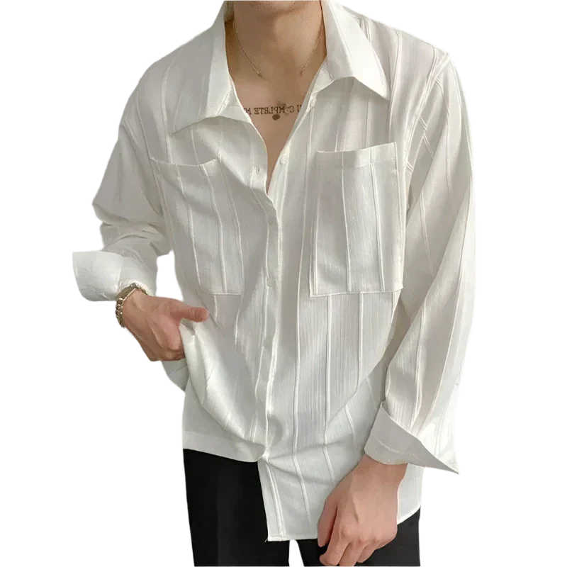 Elijah | Ribbed Shirt with ST Tropez Design