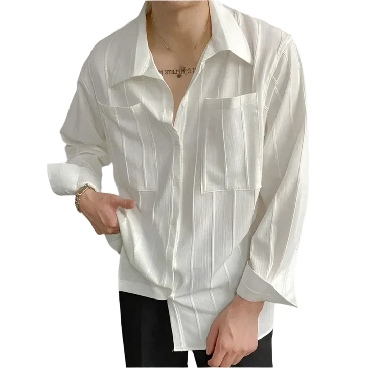 Elijah | Ribbed Shirt with ST Tropez Design