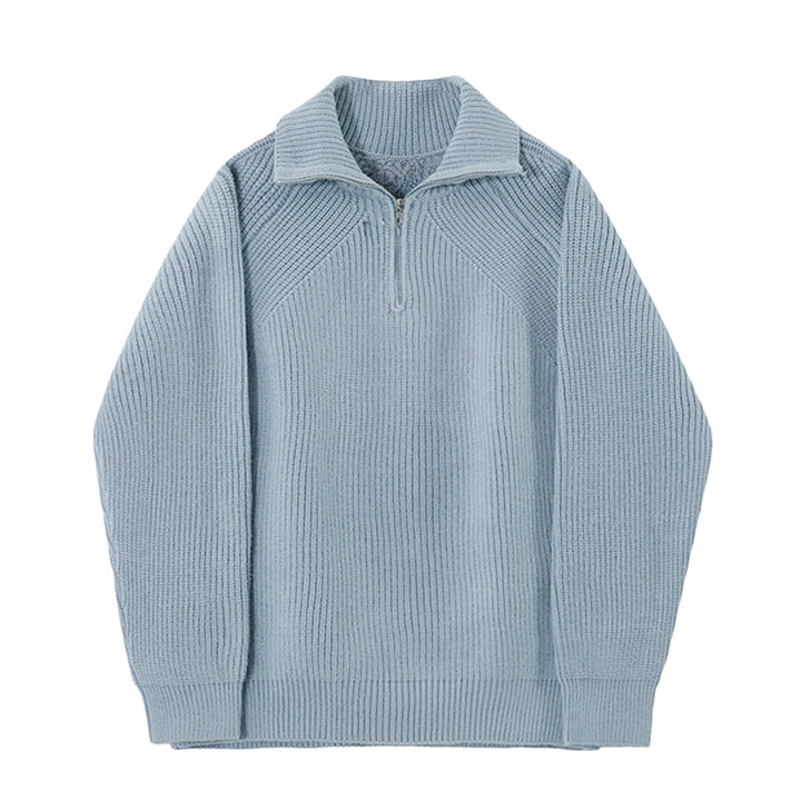 Kenneth | Quarter-Zip Pullover with Azure Color