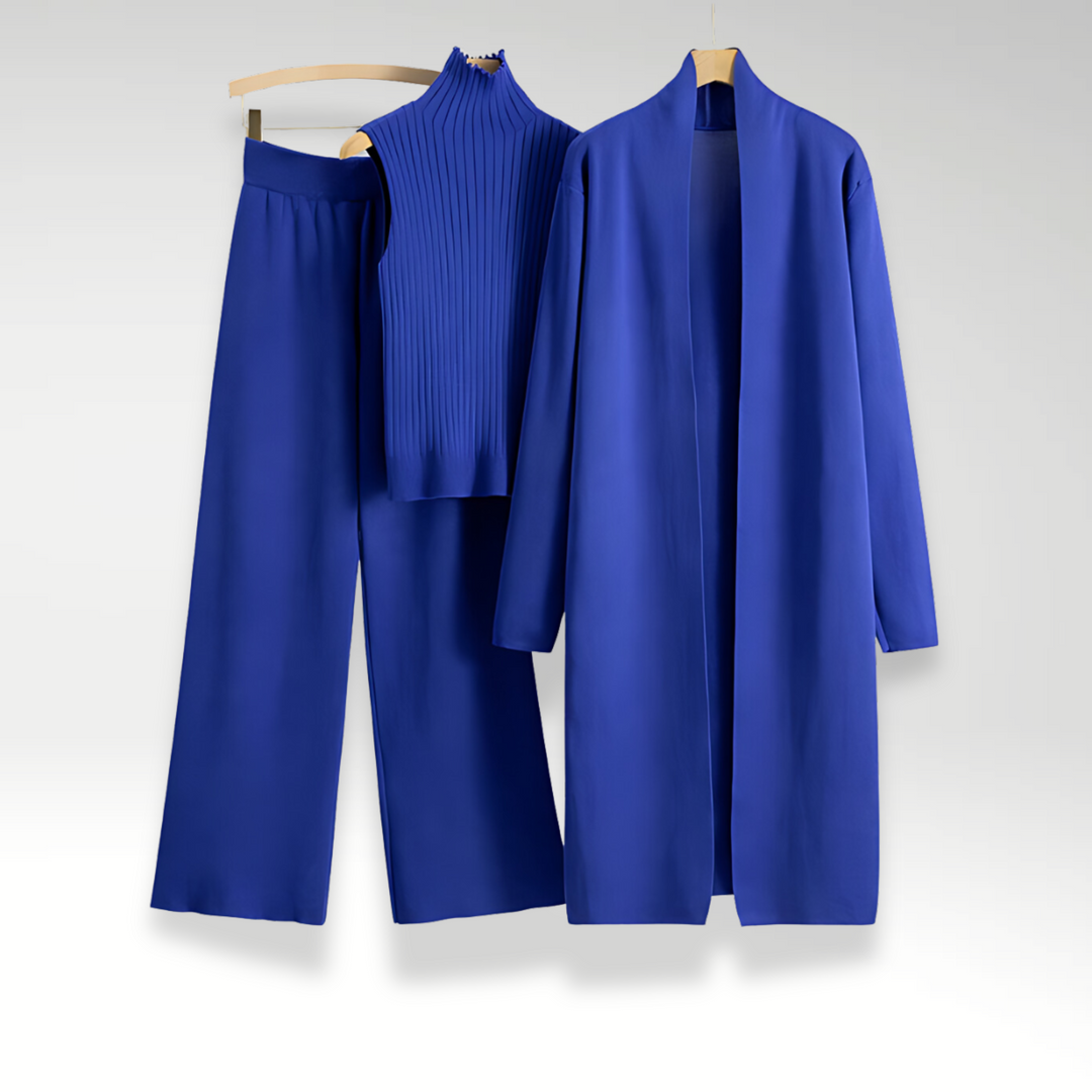 Melissa | Three-Piece Knit Set with Luxe Fabric