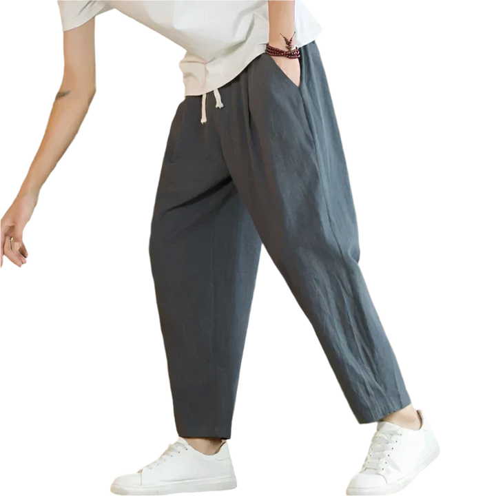 Nicholas | Cotton Pants with Cancun Design