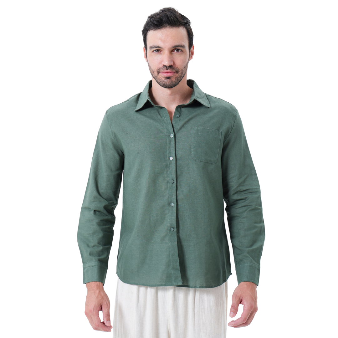 Bryan | Linen Shirt with Cape Town Design