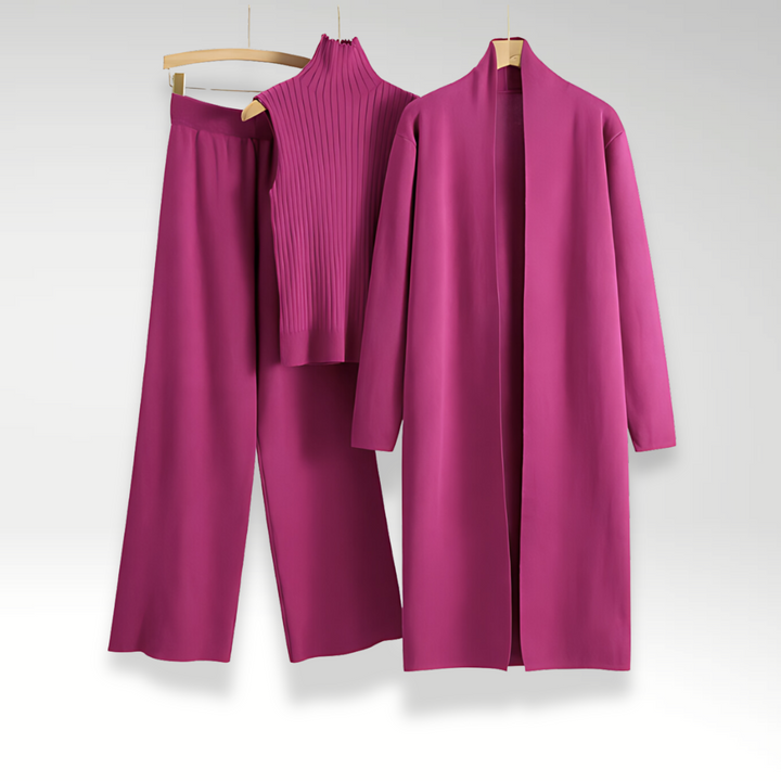Melissa | Three-Piece Knit Set with Luxe Fabric