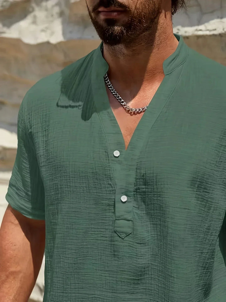 Christian | Summer Shirt with High Collar