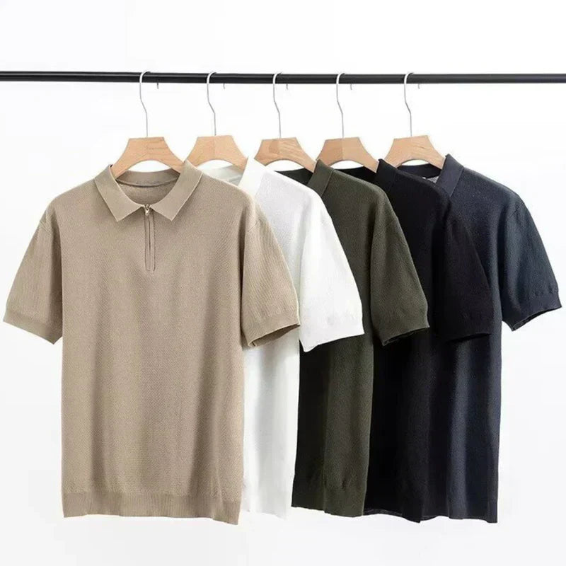 Samuel | Polo Shirt with Zip Closure