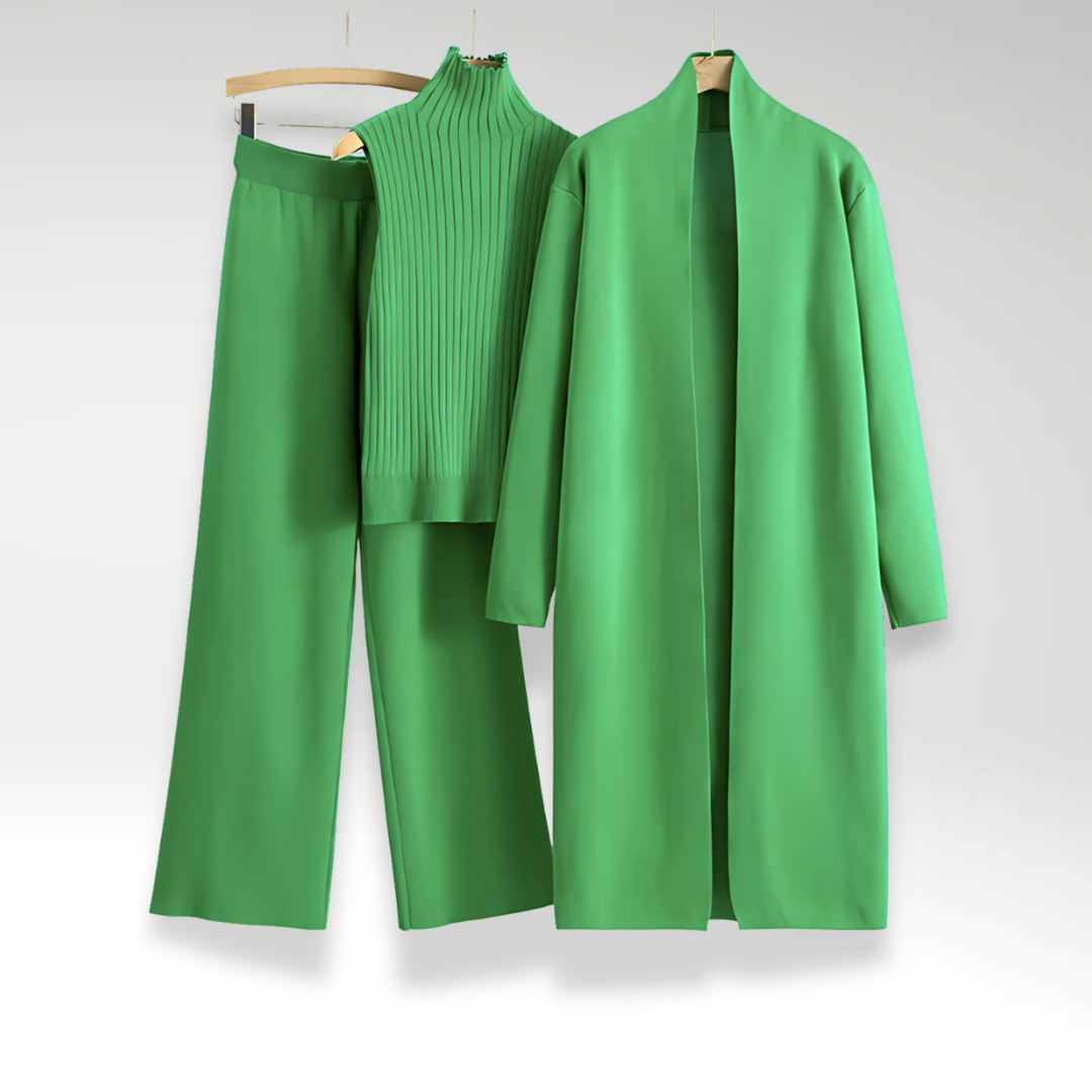 Melissa | Three-Piece Knit Set with Luxe Fabric