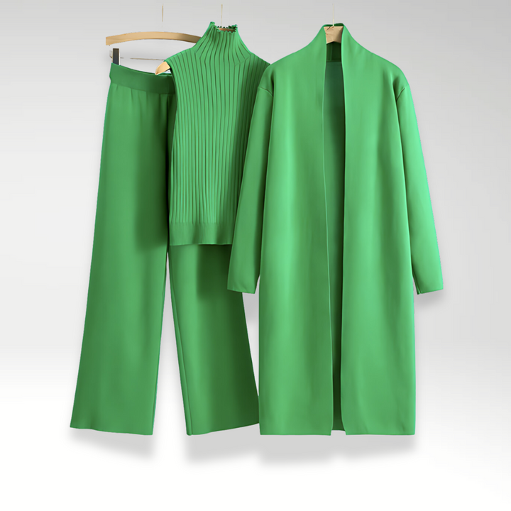 Melissa | Three-Piece Knit Set with Luxe Fabric