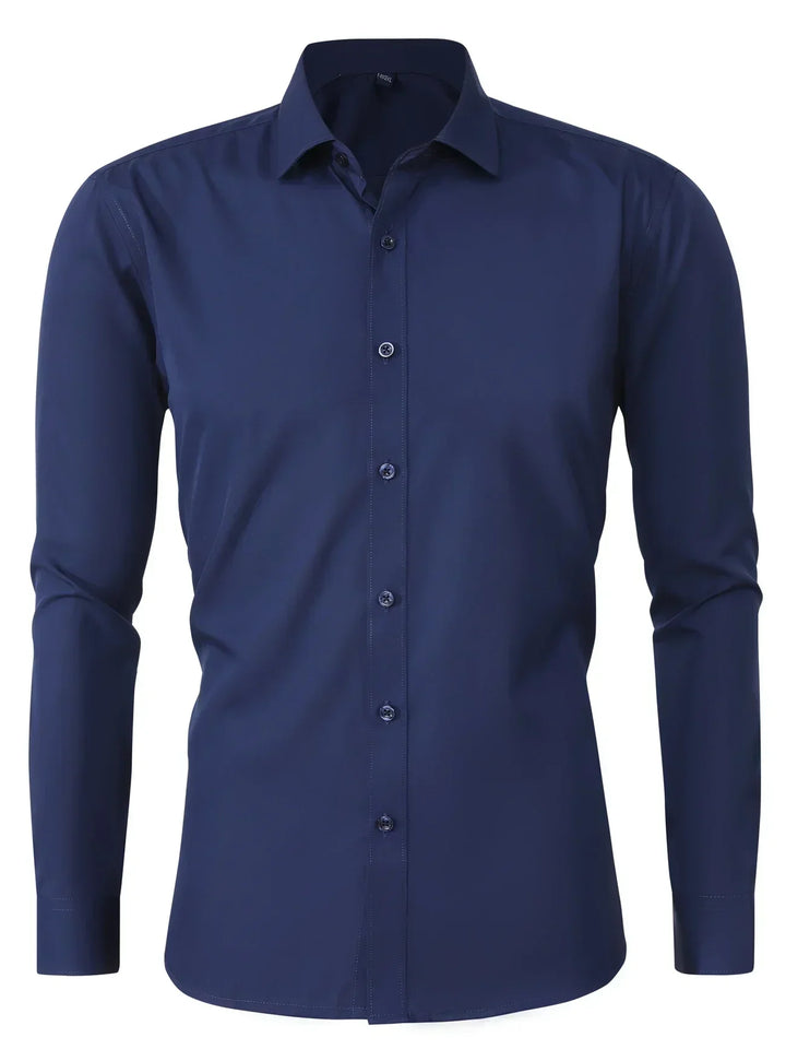 Hunter | Long Sleeve Button-Up Shirt with Refined Design