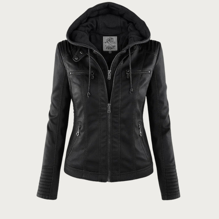 Monika | Leather Jacket with Timeless Design