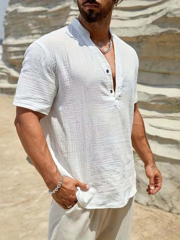 Christian | Summer Shirt with High Collar