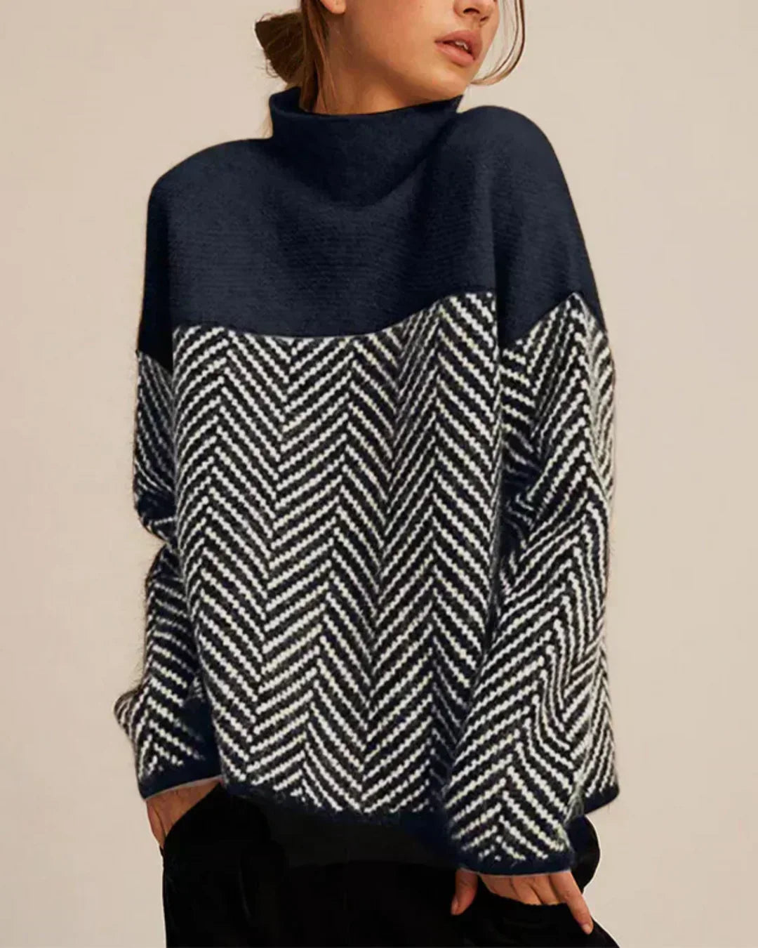 Norah | Turtleneck Sweater with Cotton
