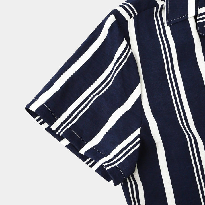 Raymond | Striped Shirt with Unique Design