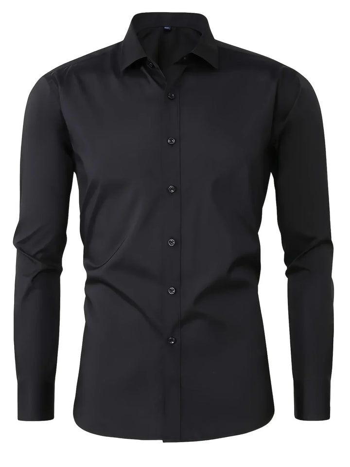 Hunter | Long Sleeve Button-Up Shirt with Refined Design