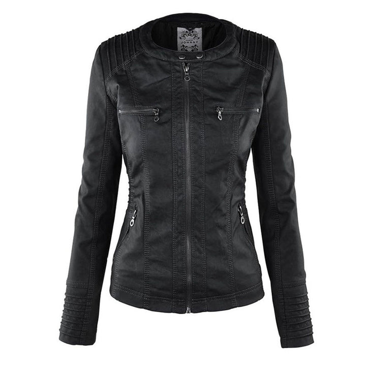 Monika | Leather Jacket with Timeless Design
