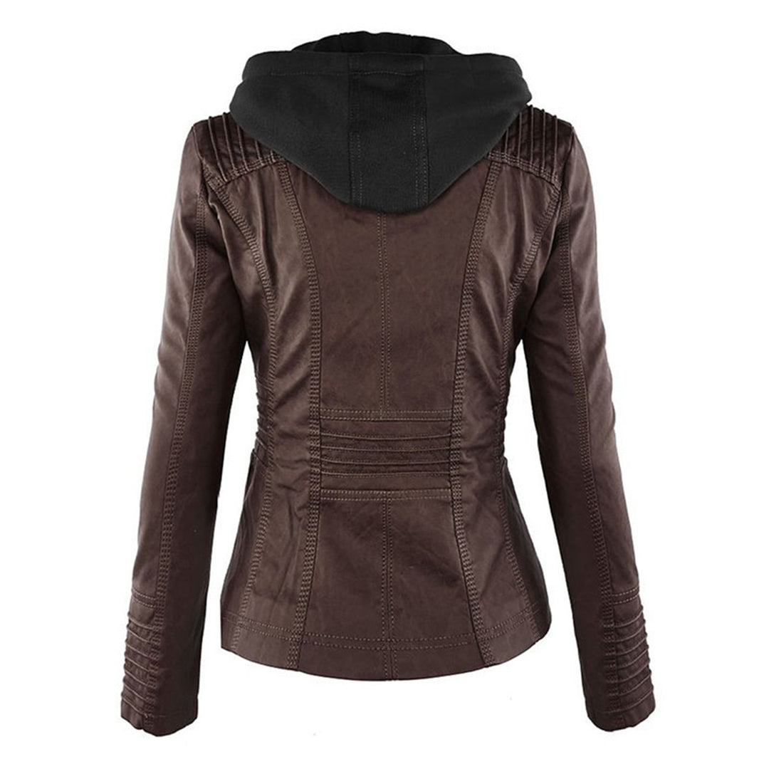 Monika | Leather Jacket with Timeless Design
