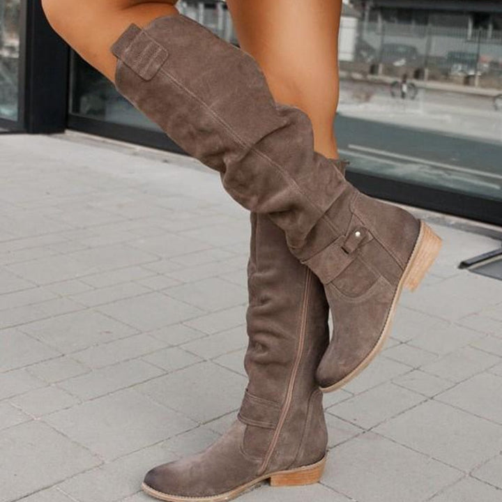 Lina | Comfortable Suede Boots with Warm Lining