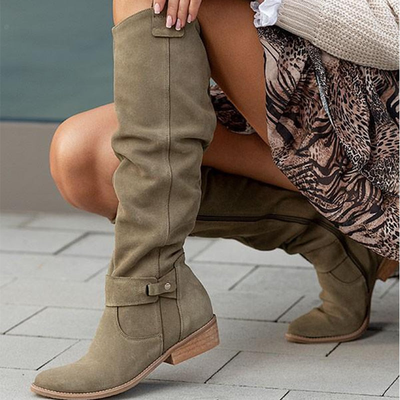 Lina | Comfortable Suede Boots with Warm Lining