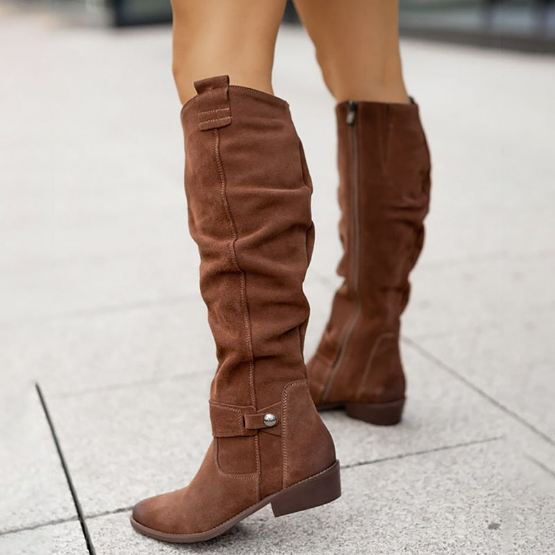 Lina | Comfortable Suede Boots with Warm Lining