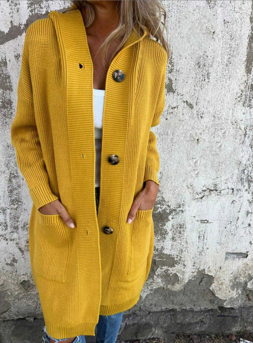 Giselle | Long Cardigan with Open Front