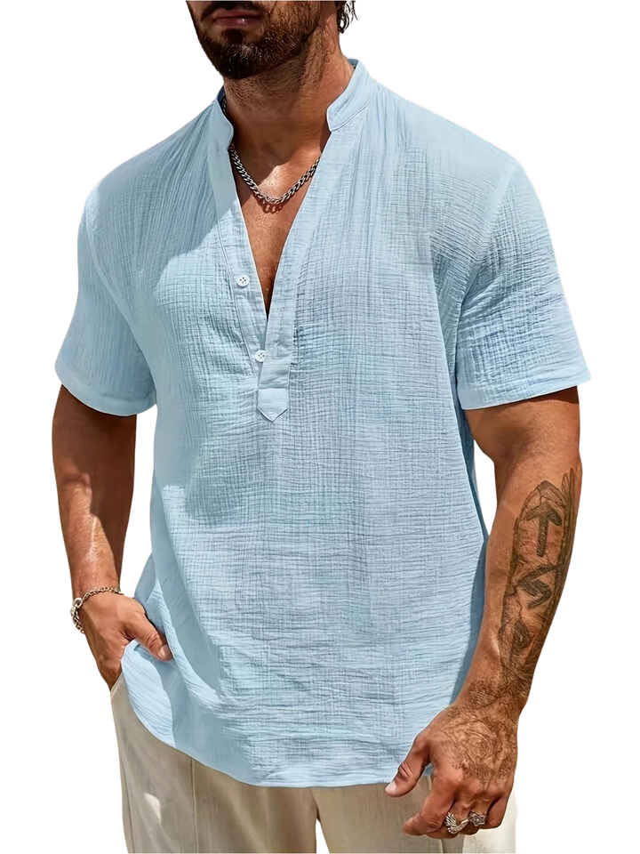 Christian | Summer Shirt with High Collar