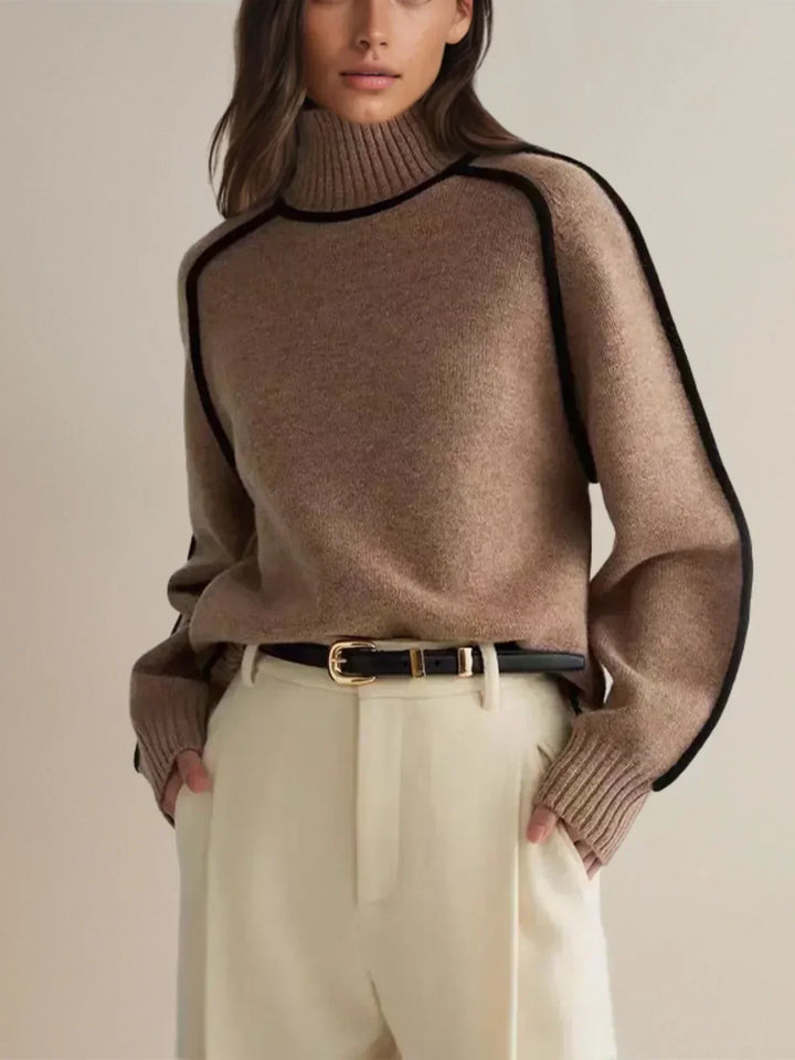 Donna | Turtleneck Sweater with Refined Design