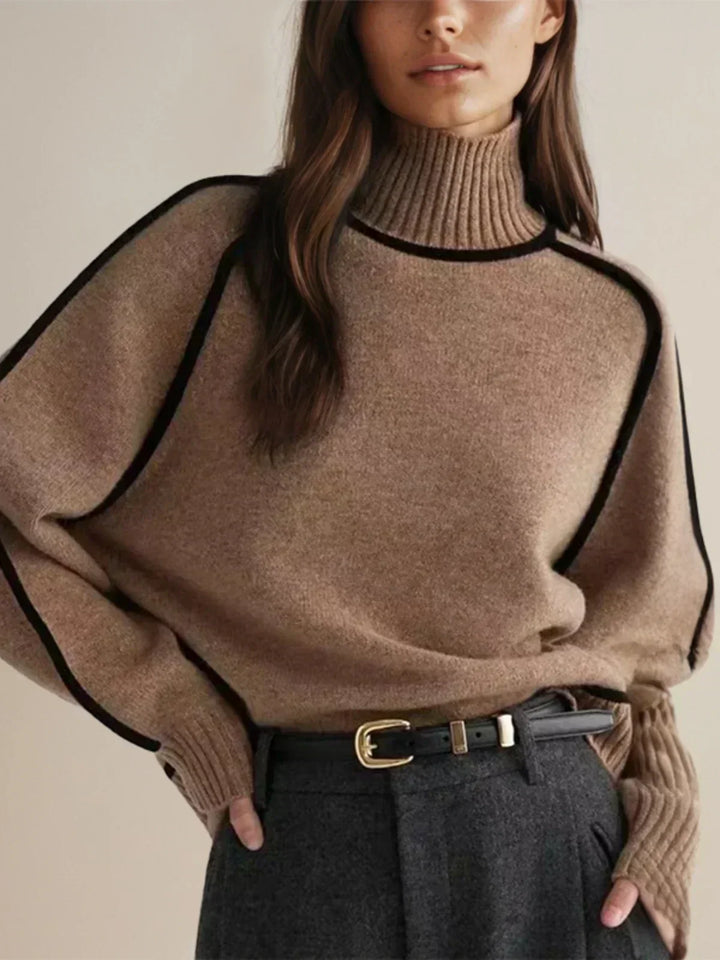 Donna | Turtleneck Sweater with Refined Design