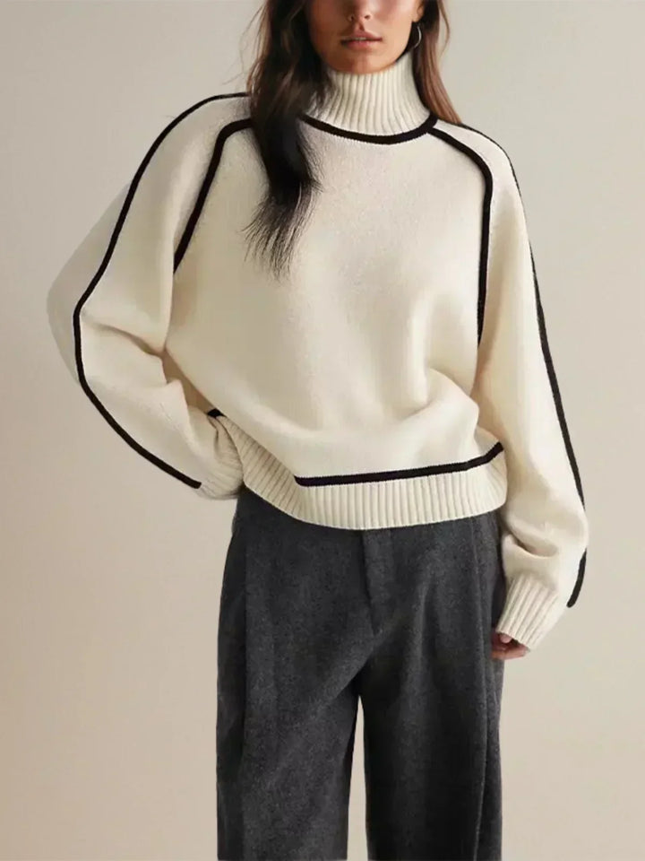 Donna | Turtleneck Sweater with Refined Design