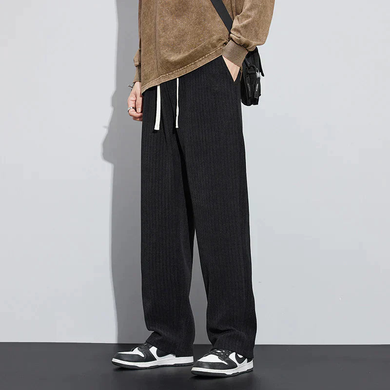 Ryan | Velvet Pants with Roman Design