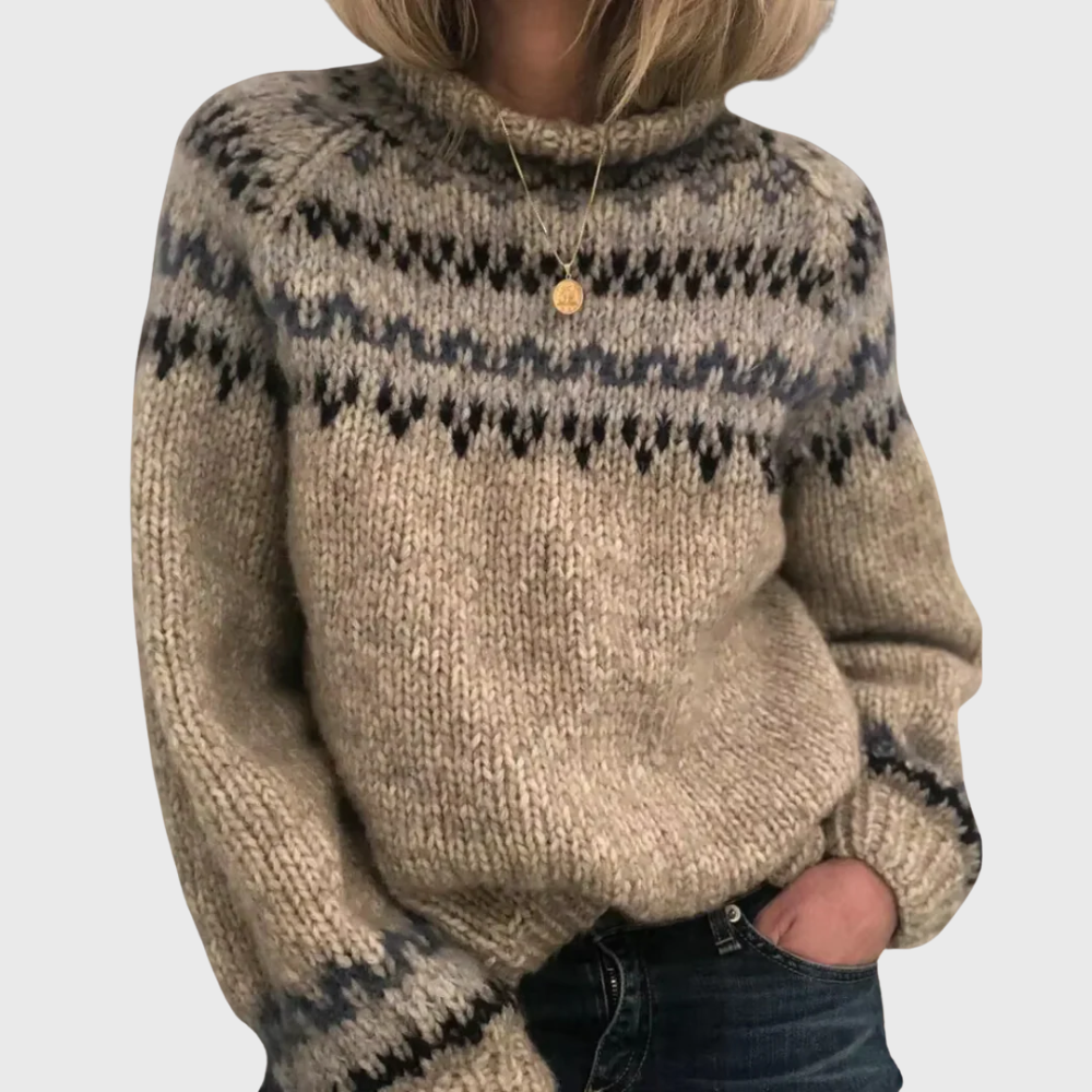 Astrid | Women's Sweater with Nordic Design