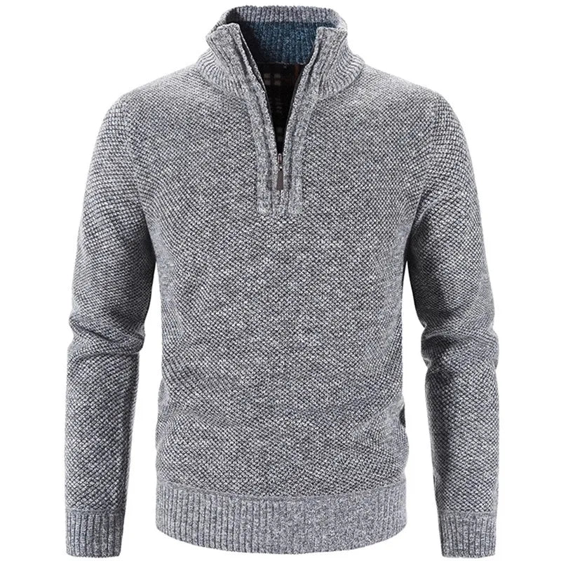 Steven | Half-Zip Sweater with Fine Knit Fabric