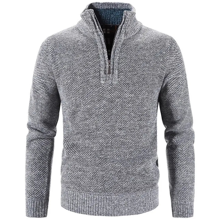 Steven | Half-Zip Sweater with Fine Knit Fabric