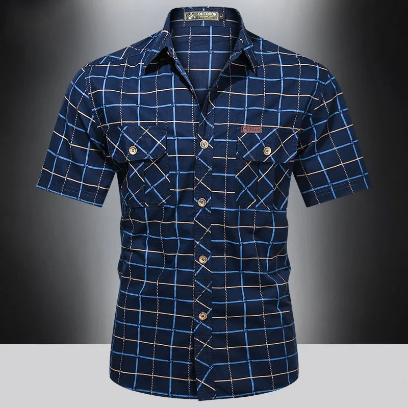 Austin | Short Sleeve Shirt with Checkered Pattern