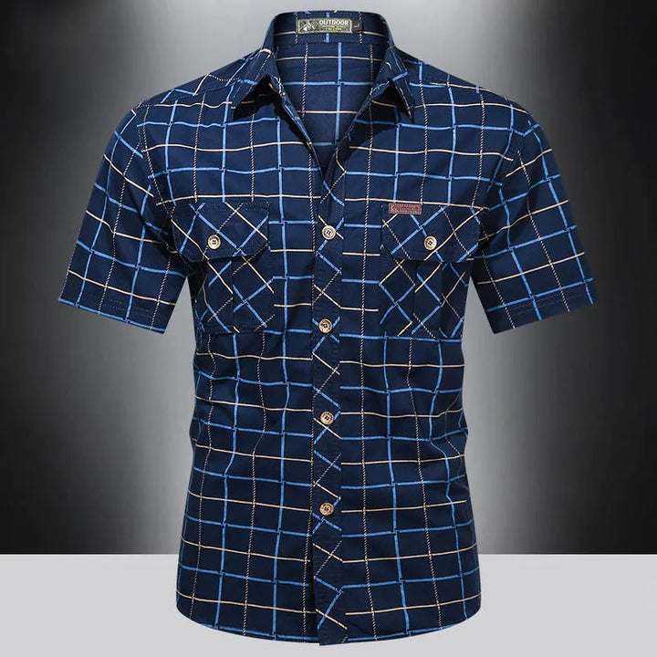 Austin | Short Sleeve Shirt with Checkered Pattern