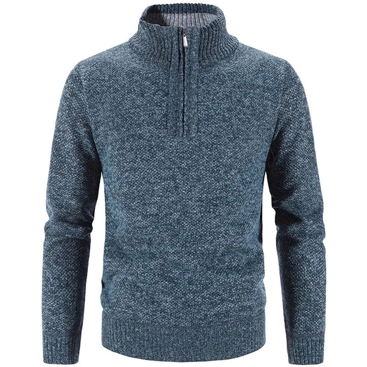Steven | Half-Zip Sweater with Fine Knit Fabric