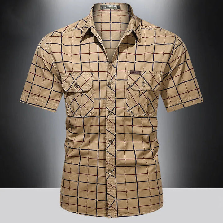 Austin | Short Sleeve Shirt with Checkered Pattern
