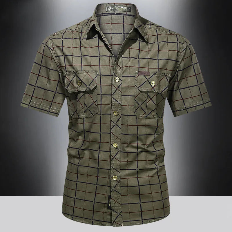 Austin | Short Sleeve Shirt with Checkered Pattern